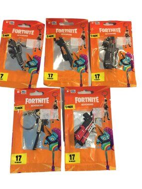 FORTNITE Series 1 Weapon Keychains Set of 5 ZURU